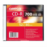 CD-R Omega 52x, 700MB, 1buc, Slim case