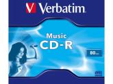 CD-R Verbatim 16x, 80min, 1buc, Jewel case