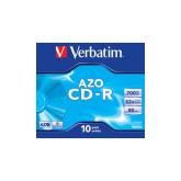 CD-R Verbatim 52x, 700MB, 10buc, Jewel case