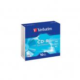 CD-R Verbatim 52x, 700MB, 10buc, Jewel case