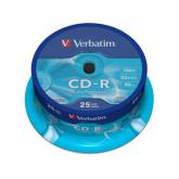 CD-R Verbatim 52x, 700MB, 25 buc, Extra Protection Spindle