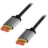 Cablu Logilink CDA0104, DisplayPort male - DisplayPort male, 1m, Black