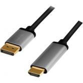 Cablu Logilink CDA0107, DisplayPort male - DisplayPort male, 2m, Black
