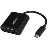 Adaptor Startech CDP2VGASA, VGA - USB-C, Black