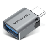 Adaptor Vention CDQH0, USB-C male - USB 3.0 female, Gray