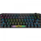 Tastatura Wireless Corsair K70 PRO MINI, RGB LED, USB Wireless/Bluetooth, Black