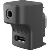 Adaptor microfon Insta360 pentru Camere video actiune Ace/Ace Pro, Black