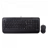 Kit V7 CKU300UK - Tastatura, Layout UK, USB, Black + Mouse Optic, USB, Black