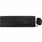 Kit V7 CKW350UK - Tastatura, USB Wireless, Layout UK, Black + Mouse Optic V7, USB Wireless, Black