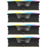 Kit Memorie Corsair Vengeance RGB 192GB, DDR5-5200MHz, CL38, Quad Channel