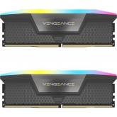 Kit Memorie Corsair Vengeance RGB Grey AMD EXPO 32GB, DDR5-5200MHz, CL40, Dual Channel