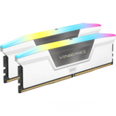 Kit Memorie Corsair Vengeance RGB White XMP 3.0 32GB, DDR5-5200MHz, CL40, Dual Channel