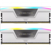 Kit Memorie Corsair Vengeance RGB White Intel XMP 3.0, 32GB, DDR5-6000MHz, CL30, Dual Channel