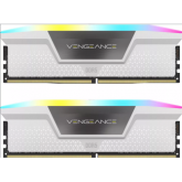 Kit Memorie Corsair Vengeance RGB White Intel XMP 3.0, 32GB, DDR5-6000MHz, CL30, Dual Channel