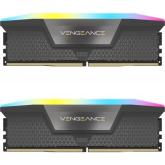 Kit Memorie Corsair Vengeance RGB Grey AMD EXPO 32GB, DDR5-6000MHz, CL36, Dual Channel