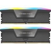 Kit Memorie Corsair Vengeance RGB Grey AMD EXPO 32GB, DDR5-6000MHz, CL36, Dual Channel