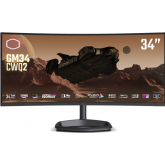 Monitor LED Curbat Cooler Master GM34-CWQ2, 34inch, 3440x1440, 2ms GTG, Black