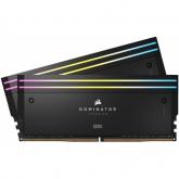Kit Memorie Corsair Dominator Titanium RGB Black Intel XMP 3.0 48GB, DDR5-6000MHz, CL30, Dual Channel