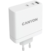 Incarcator retea Canyon CND-CHA140-44, 1 x USB-A, 2 x USB-C, 30W, White