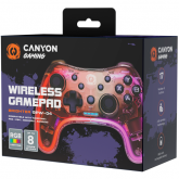 Gamepad Canyon GPW-04, USB-C/Wireless, Red-Pink