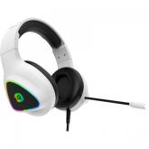 Casti cu microfon Canyon GH-6 Shadder RGB, 3.5mm jack, Black-White