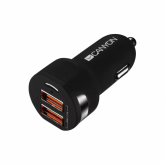 Incarcator auto Canyon C-04, 2x USB-A, 2.4A, Black