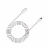 Cablu de date Canyon CNE-CFI12W, USB-C - Lightning, 2m, White