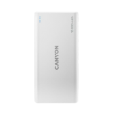 Baterie portabila Canyon PB-108, 10000 mAh, 2x USB-A, White