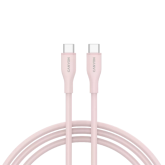 Cablu de date Canyon CC60SC10, USB-C - USB-C, 1 m, Pink Sand