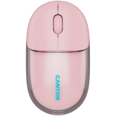 Mouse Optic Canyon OnClick 24, Bluetooth/USB Wireless, Transparent-Pink