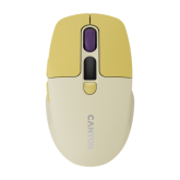Mouse Optic Canyon MW-26 LCD Silent, USB Wireless/Bluetooth, Yellow