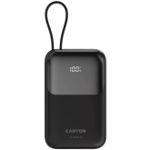 Baterie portabila Canyon OnPower 101, 10000 mAh, 1 x USB-C, 1 x USB-A, Black