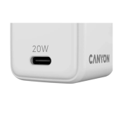 Incrcator retea Canyon CU20C, 1 x USB-C, White