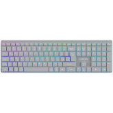 Tastatura Canyon HKB-W11, RGB LED, USB Wireless/Bluetooth, Grey