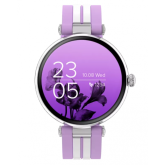 Smartwatch Canyon SW-61 Semifreddo, 1.19 inch, Curea Silicon, Pink-Silver