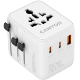 Incarcator retea Canyon Universal Travel Adapter OnTour 20, 20 W, White