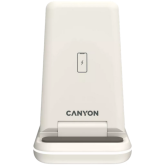 Incarcator wireless Canyon WS-304, 18W, Cosmic Latte