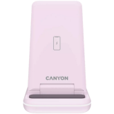 Incarcator wireless Canyon WS-304, 18W, Iced Pink