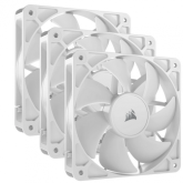 Ventilator Corsair RS120 PWM, 120mm, White, 3 bucati