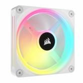 Kit Ventilatoare Corsair iCUE LINK QX120, RGB LED, 120mm, White, 3 bucati
