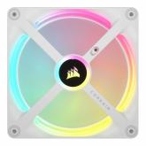 Kit Ventilatoare Corsair iCUE LINK QX140, RGB LED, 140mm, White, 2 bucati