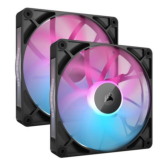 Ventilatoare Corsair iCUE LINK RX140 RGB, 140mm, 2 bucati, Black