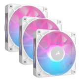 Ventilatoare Corsair iCUE LINK RX120 RGB, 120mm, 3 bucati, White