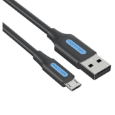 Cablu de date Vention COLBC, USB 2.0 male - micro USB male, 0.25 m, Black