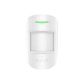 Detector wireless de miscare si geam spart PIR Ajax CombiProtect, White