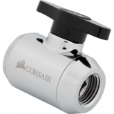 Conector watercooling Corsair Hydro X Series XF Ball Valve, Chrome