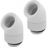 Conectori watercooling Corsair Hydro X Series 45 Rotary Adapter Twin Pack, White