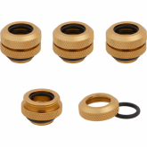 Conectori watercooling Corsair Hydro X Series XF Hardline 12mm OD Fitting Four Pack, Gold