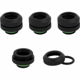 Conectori watercooling Hydro X Series XF Hardline 12mm OD Fittings Four Pack, Black