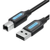 Cablu Vention COQBJ, USB 2.0 male - USB-B male, 5 m, Black